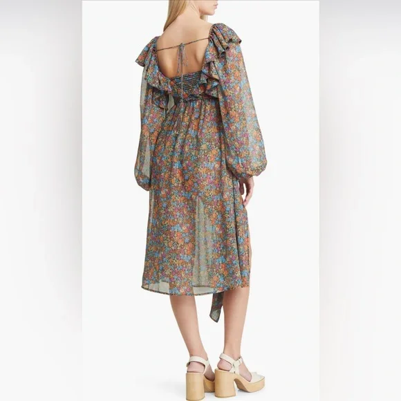 NWT For Love & Lemons Sheer Floral Brittany Dress – Size XS - Picture 6 of 16